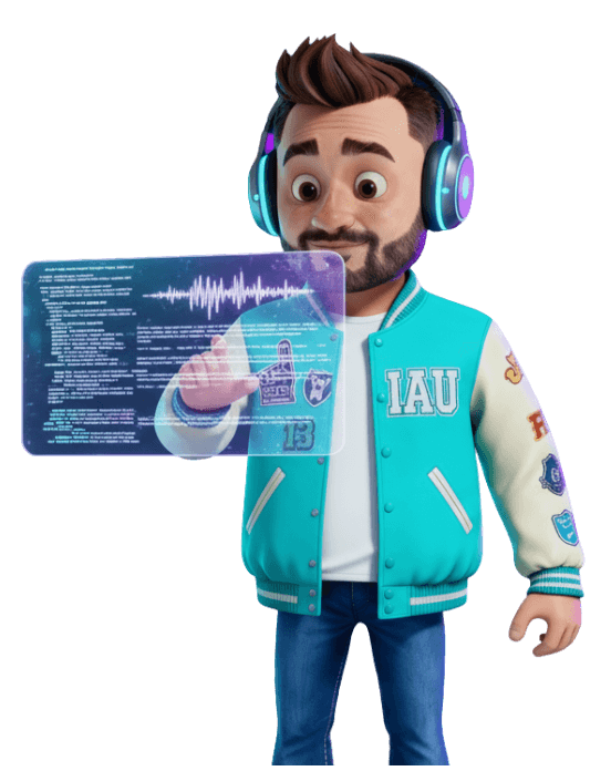 Estudiante VibeCoding con audio IA